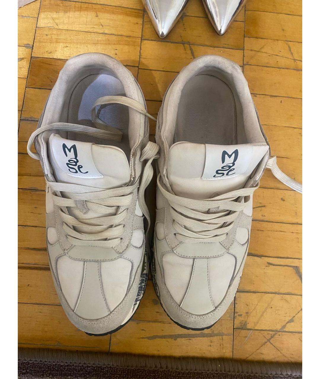 PREMIATA Белые кожаные высокие кроссовки / кеды, фото 3