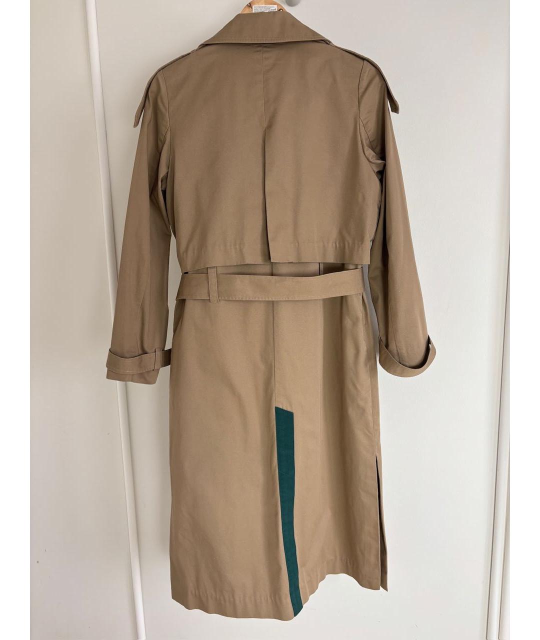 SANDY LIANG Бежевый хлопковый тренч/плащ, фото 3