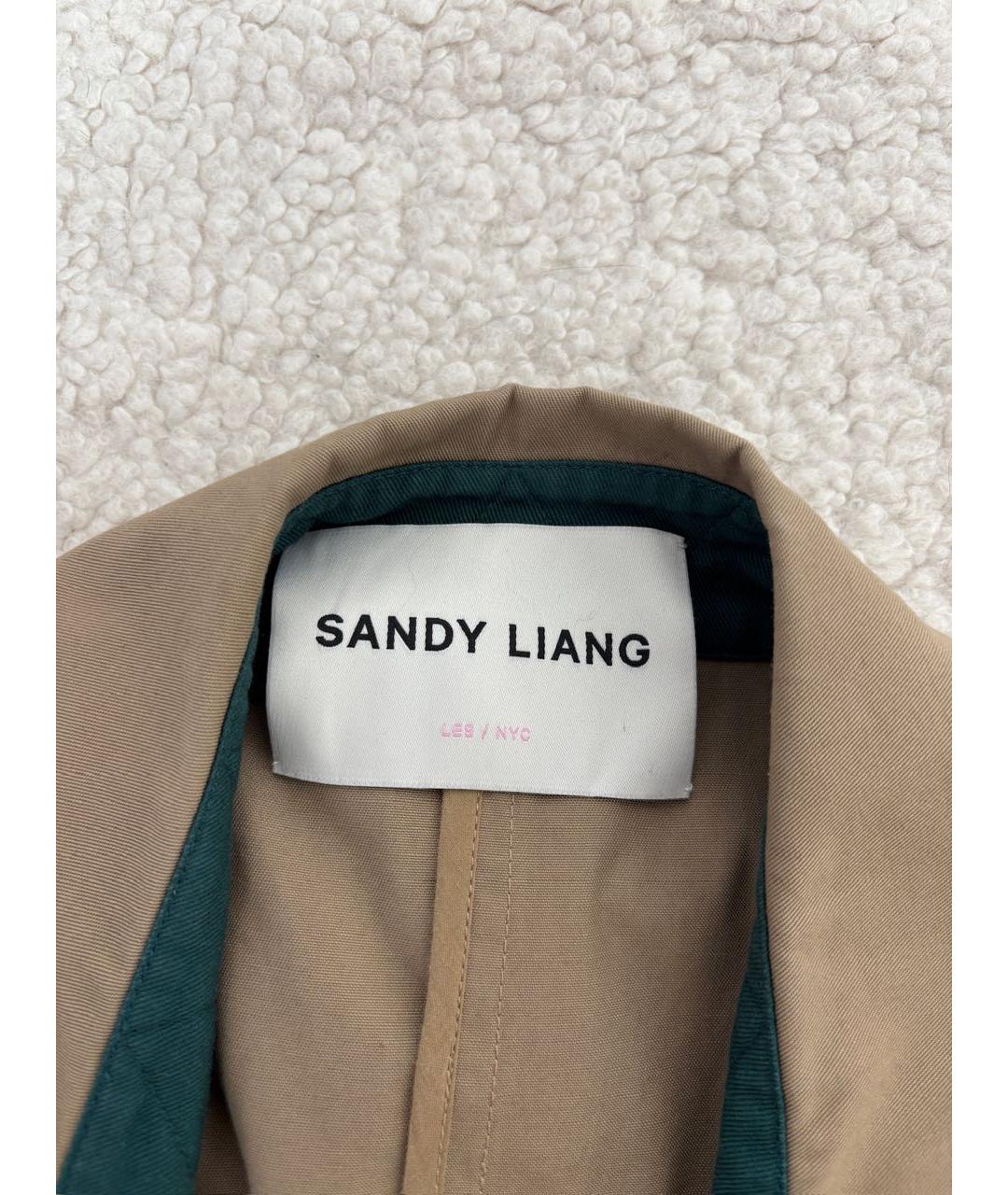SANDY LIANG Бежевый хлопковый тренч/плащ, фото 5