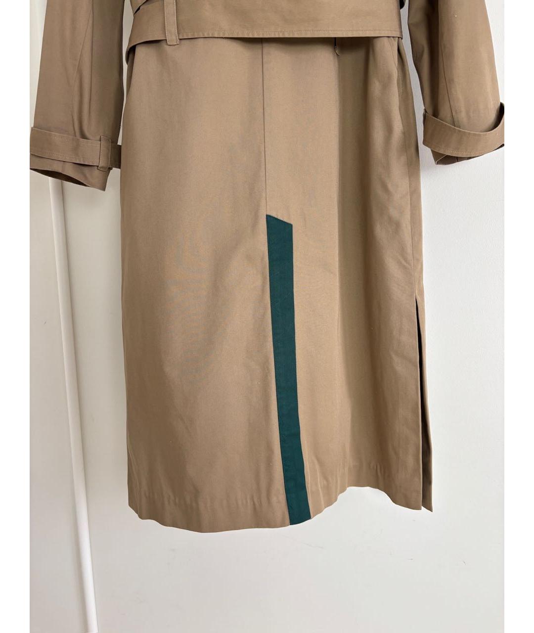 SANDY LIANG Бежевый хлопковый тренч/плащ, фото 4