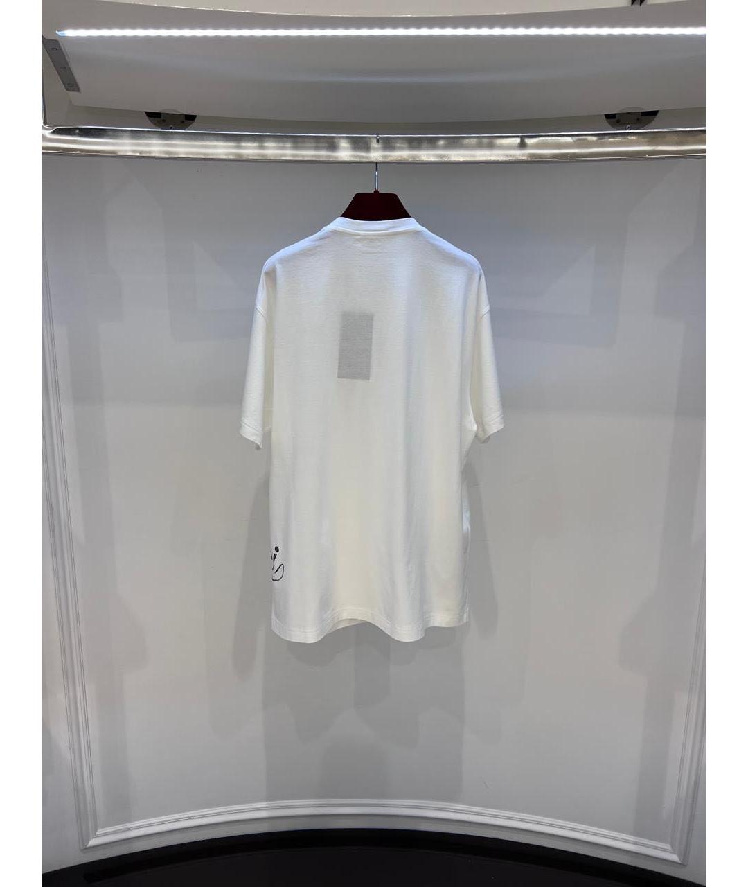 GUCCI Белая хлопковая футболка, фото 3