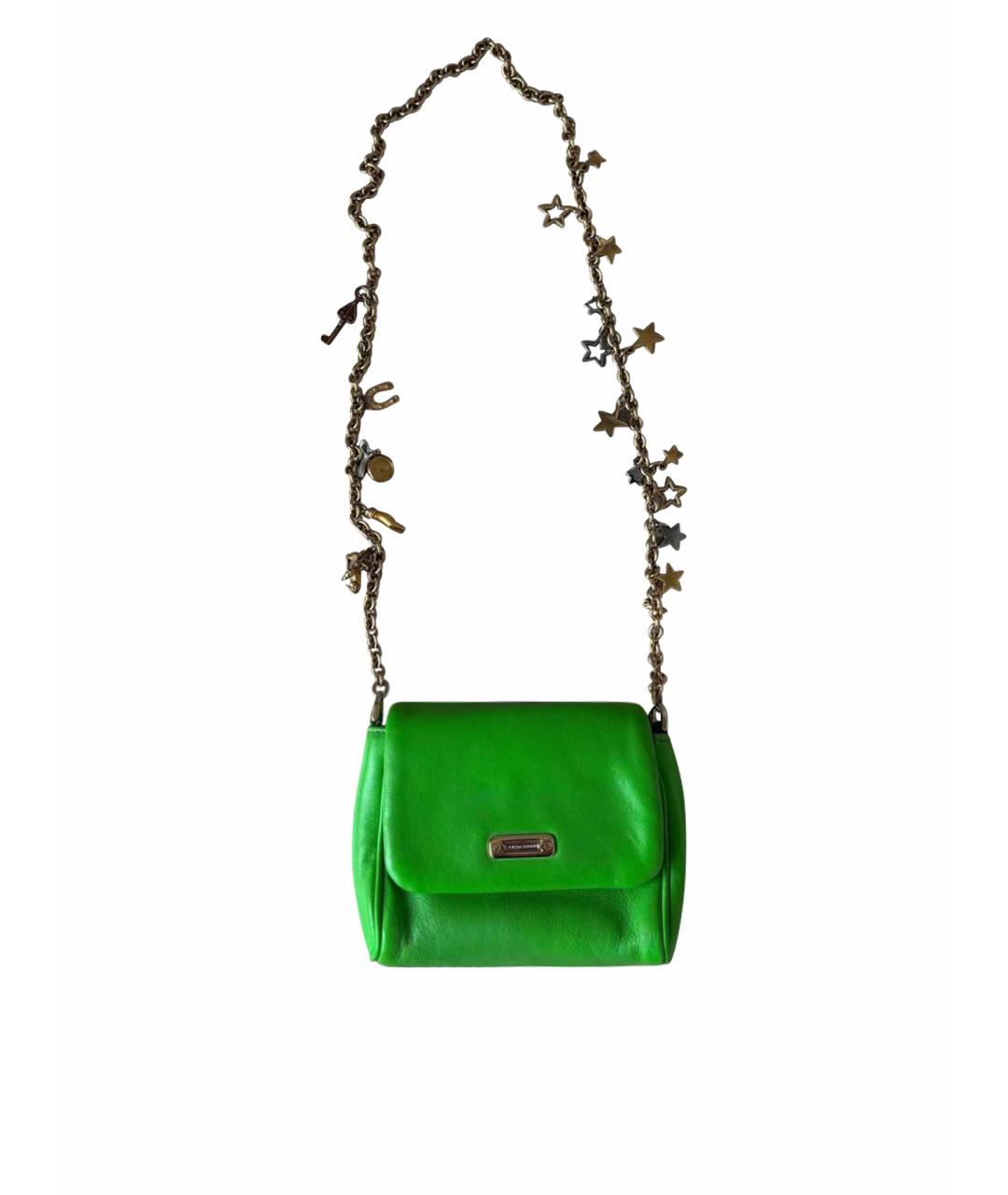 DOLCE&GABBANA Зеленая кожаная сумка через плечо, фото 1
