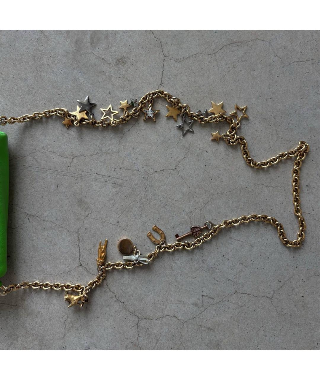 DOLCE&GABBANA Зеленая кожаная сумка через плечо, фото 5