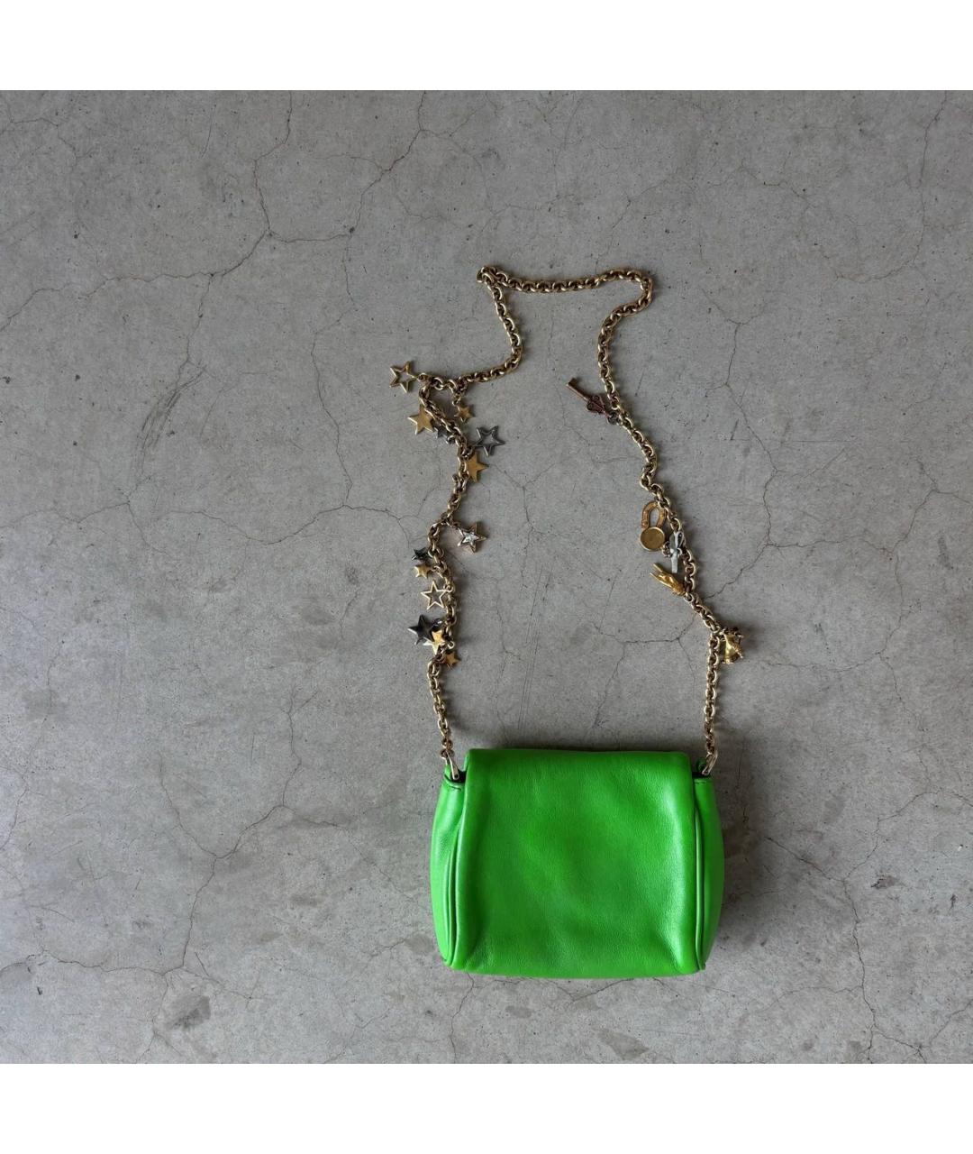 DOLCE&GABBANA Зеленая кожаная сумка через плечо, фото 6