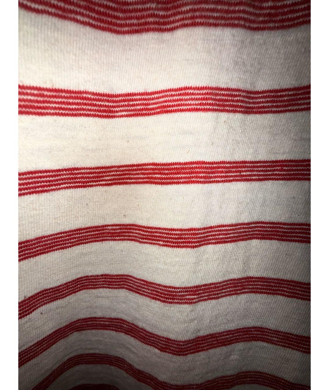 SAINT LAURENT Красная хлопковая футболка, фото 4