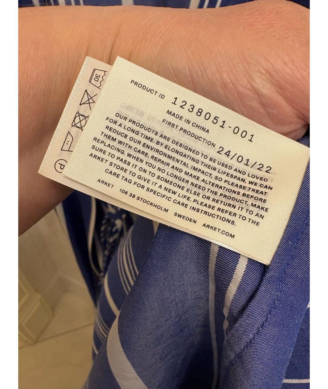 ARKET Синий халаты, фото 5