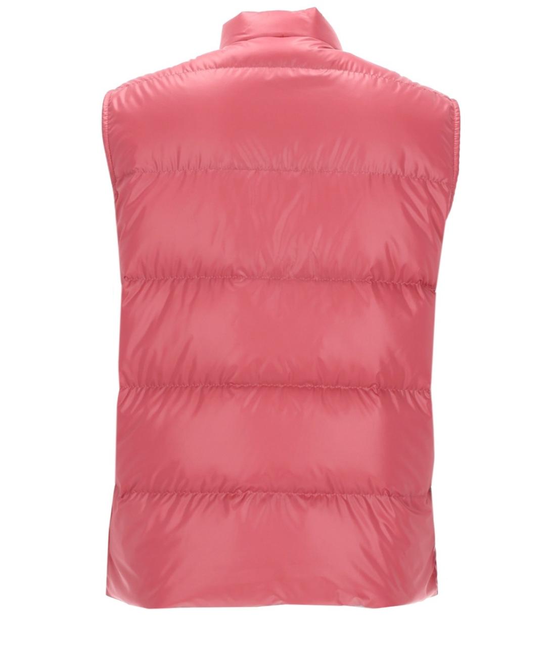 MONCLER Розовый полиэстеровый жилет, фото 2