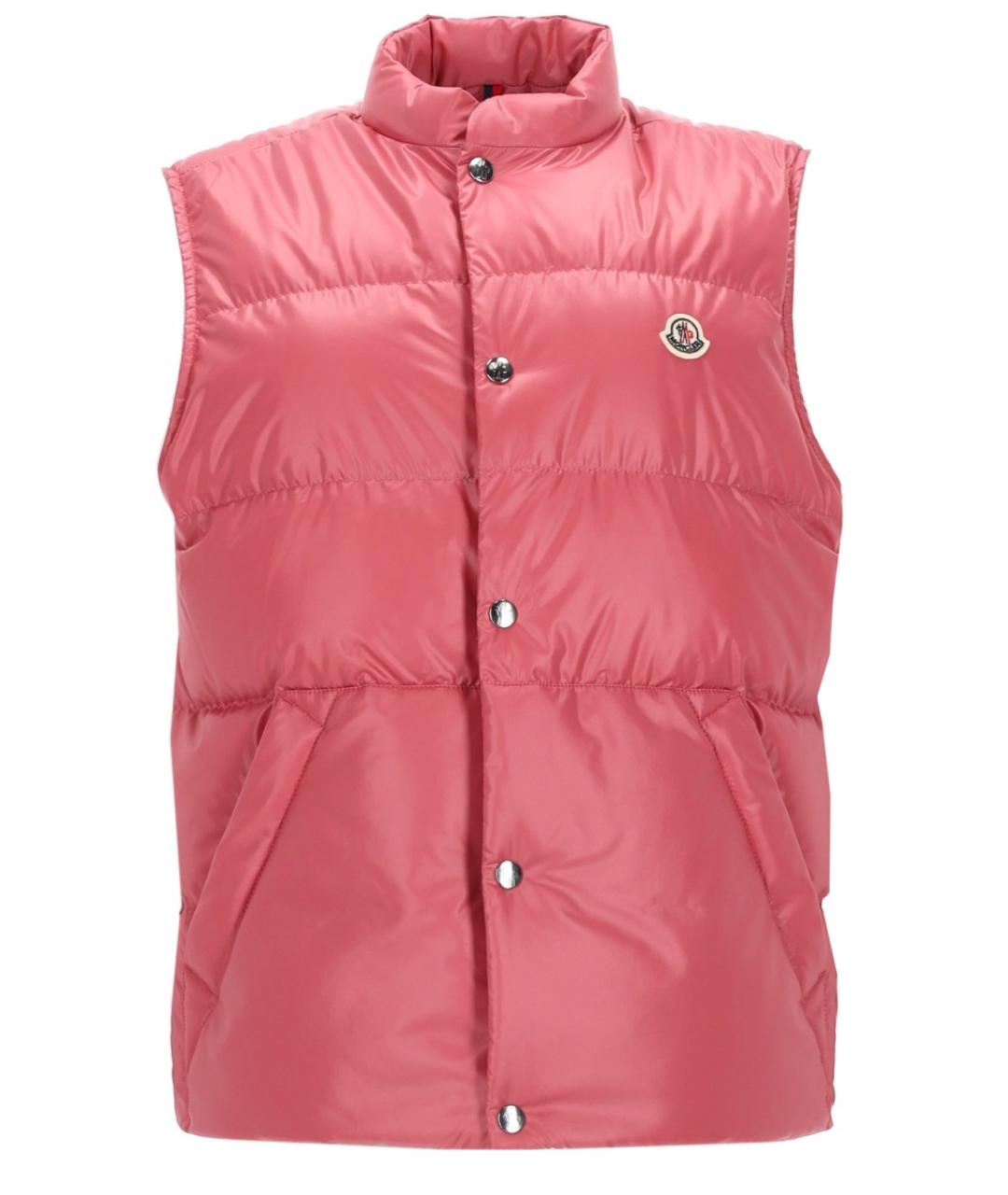 MONCLER Розовый полиэстеровый жилет, фото 1