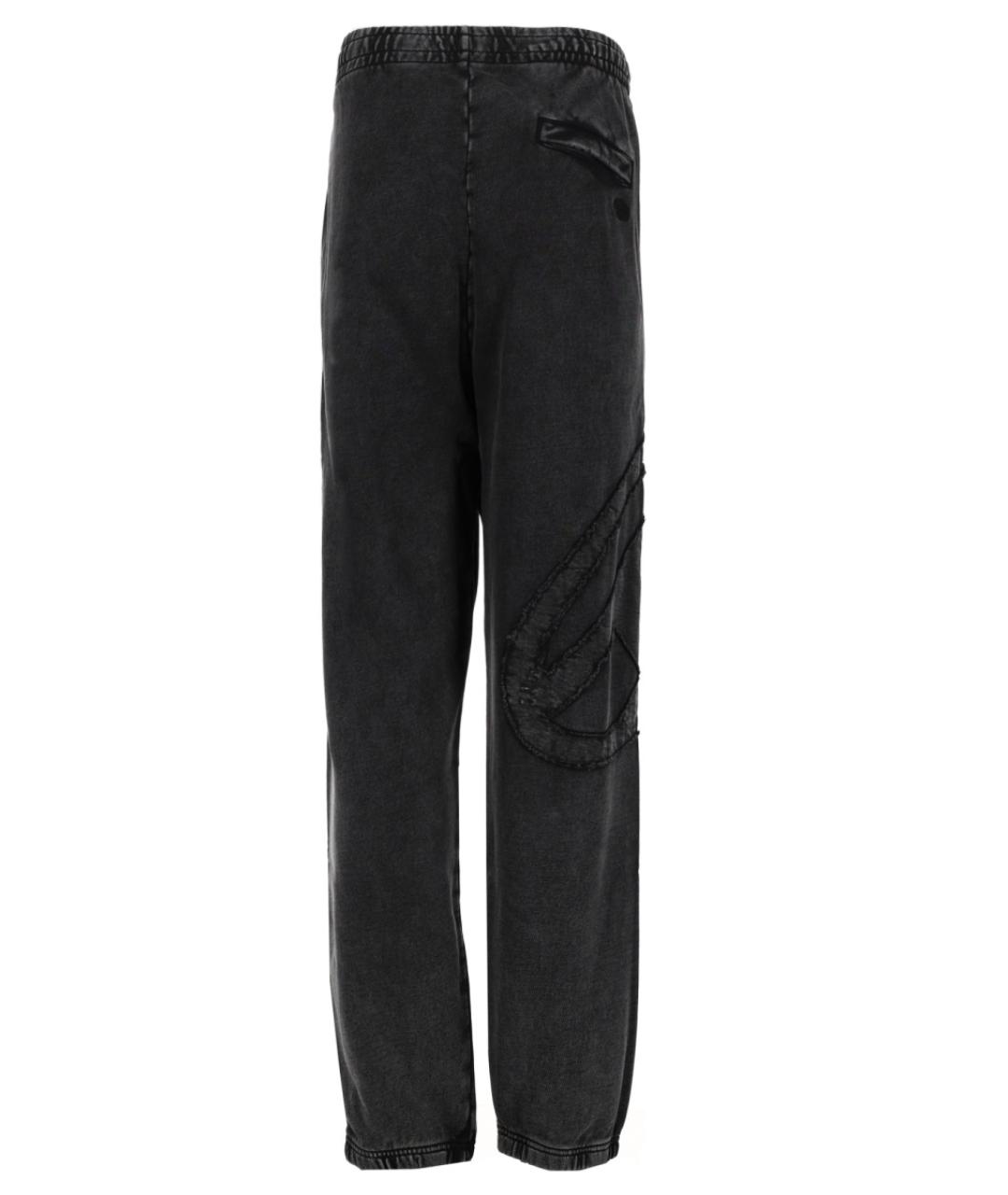 DIESEL Серые хлопковые повседневные брюки, фото 2