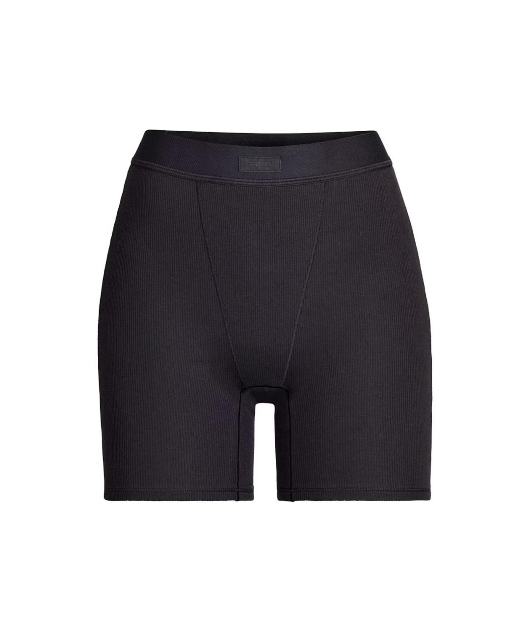 SKIMS Черные хлопко-эластановые спортивные брюки и шорты, фото 1