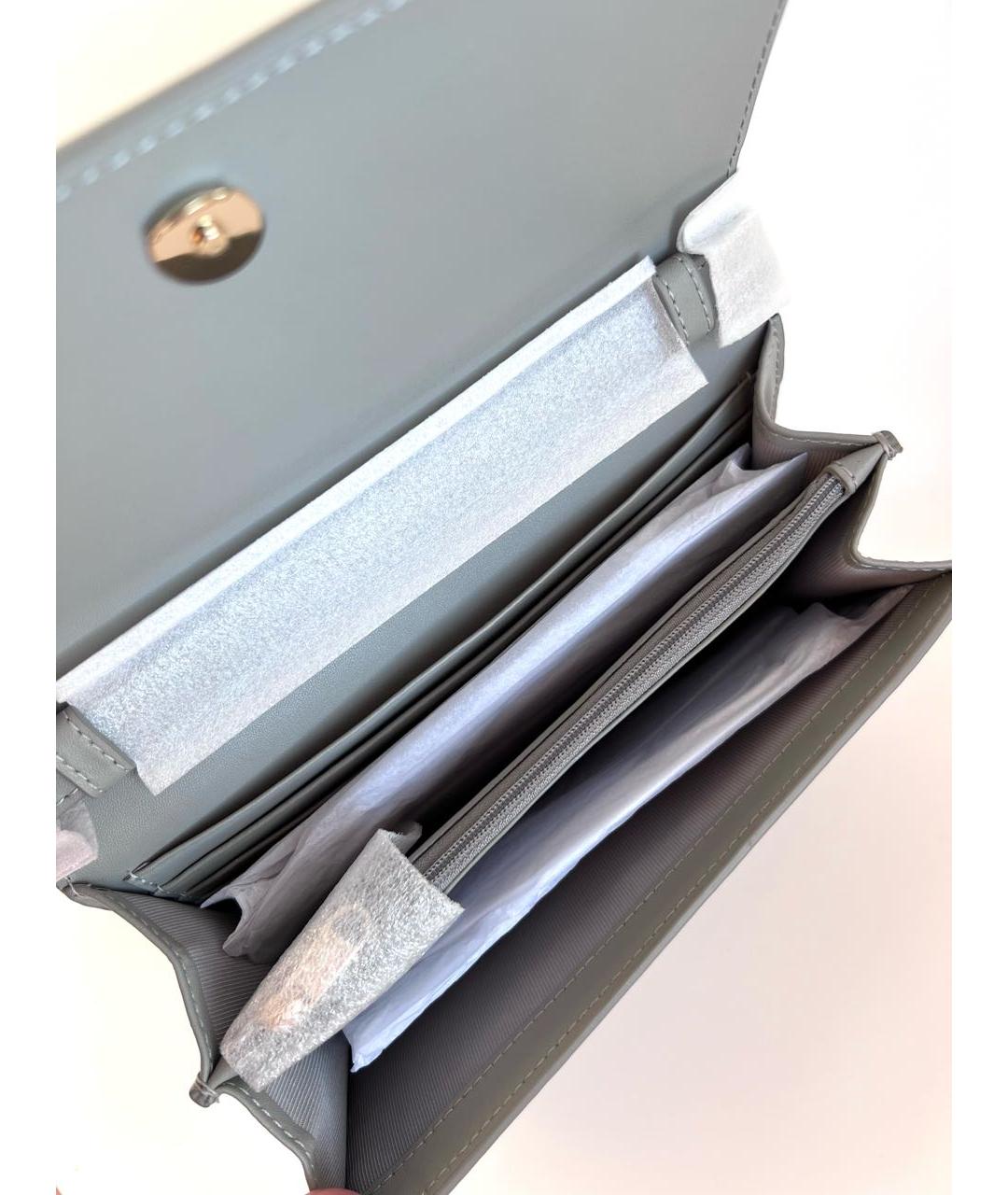 FURLA Серая кожаная сумка через плечо, фото 2