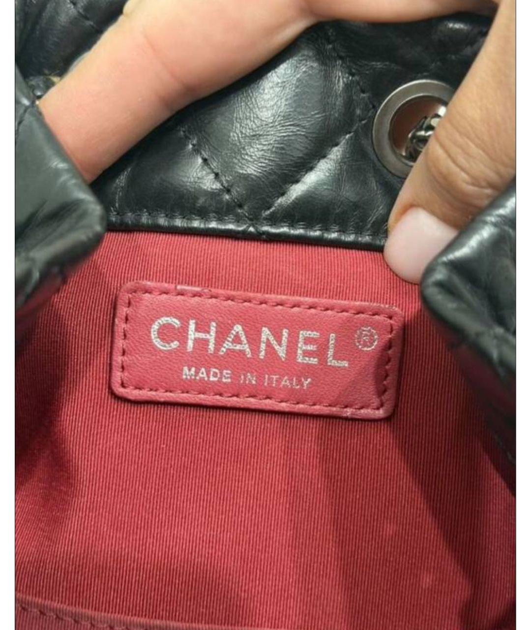 CHANEL Черный кожаный рюкзак, фото 4