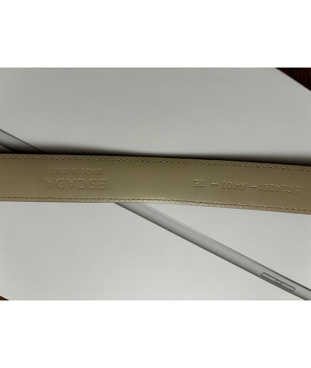 ESCADA Синий кожаный ремень, фото 3