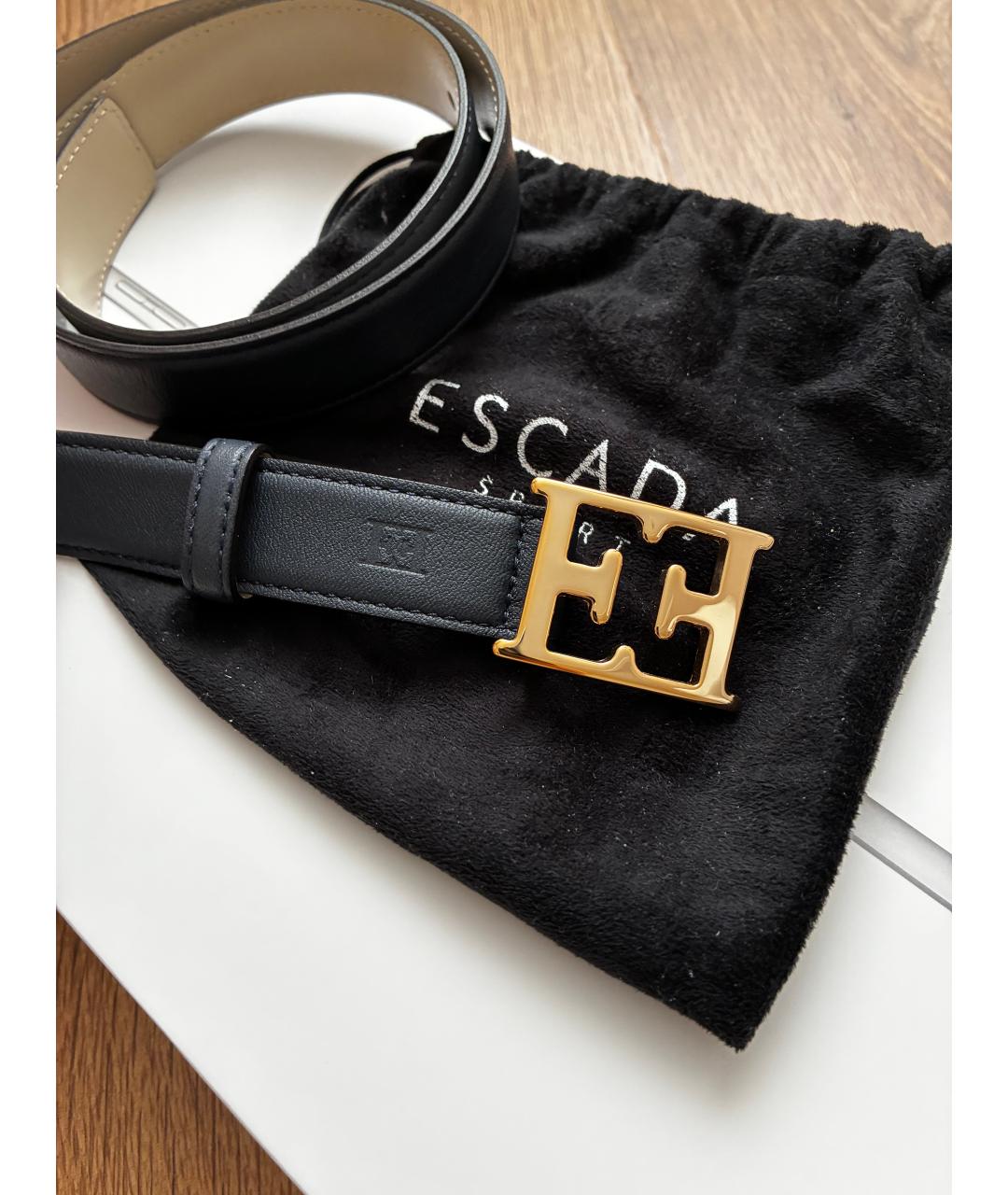 ESCADA Синий кожаный ремень, фото 2