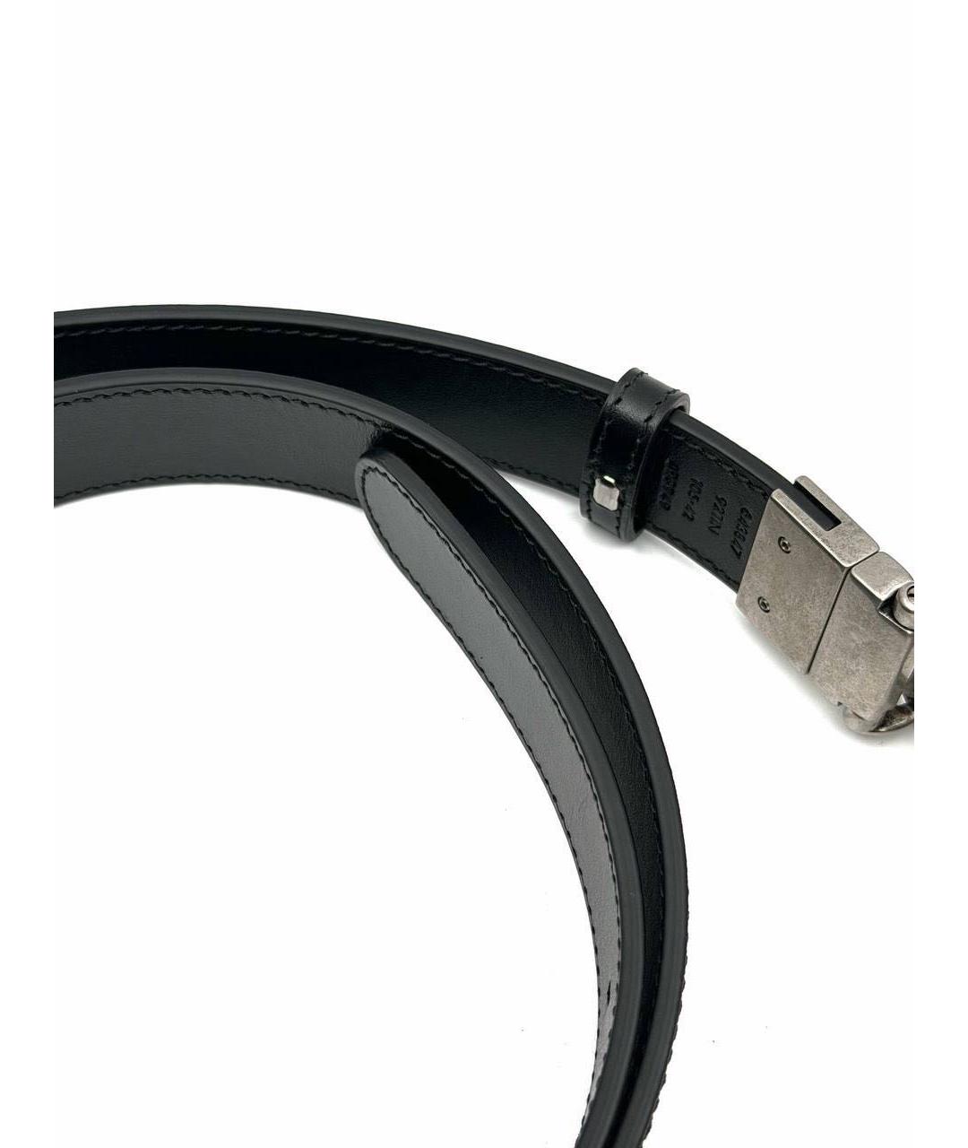 GUCCI Серый кожаный ремень, фото 3