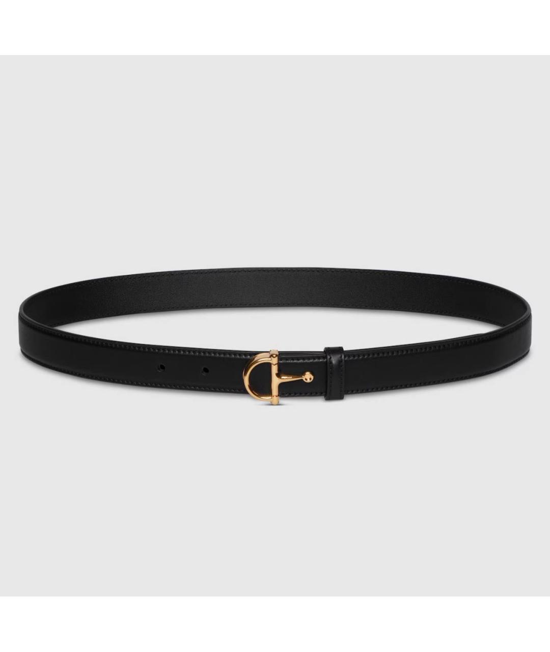 GUCCI Черный кожаный ремень, фото 6