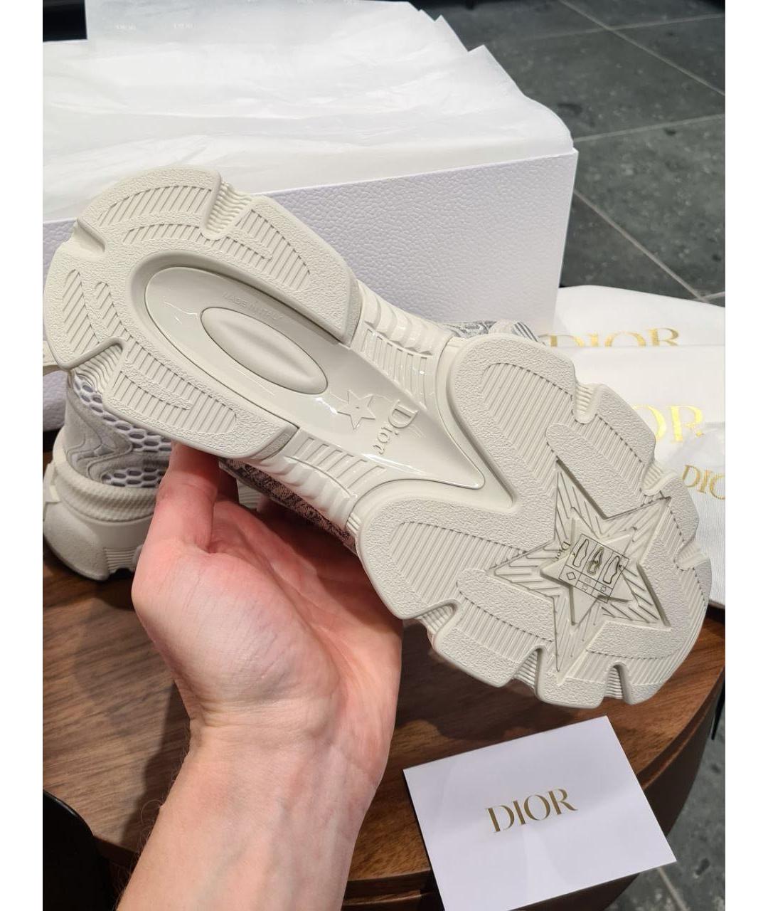 CHRISTIAN DIOR Белые текстильные кроссовки, фото 6