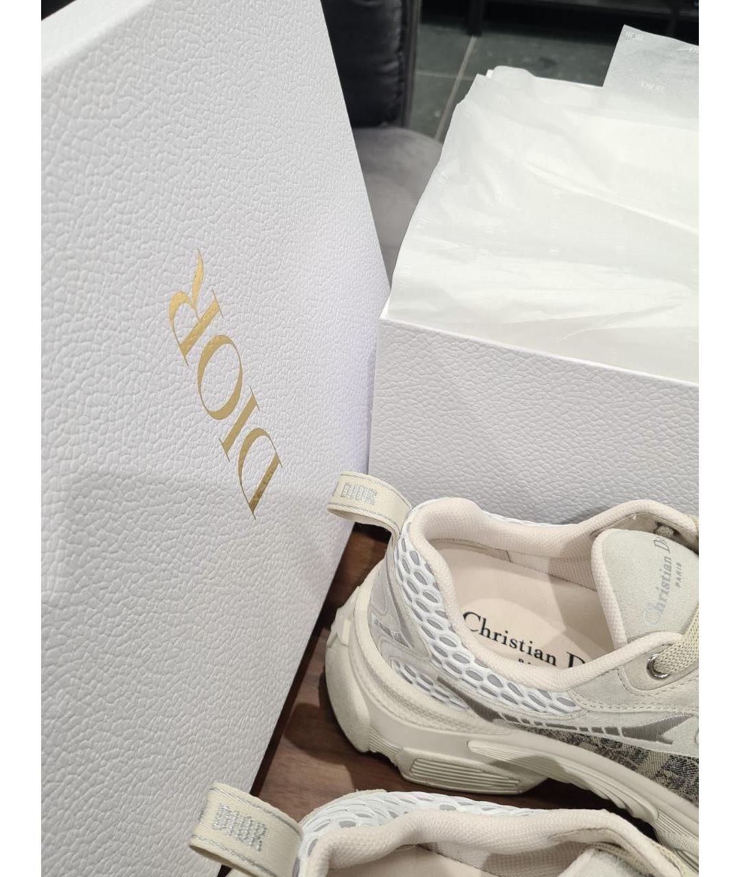 CHRISTIAN DIOR Белые текстильные кроссовки, фото 5