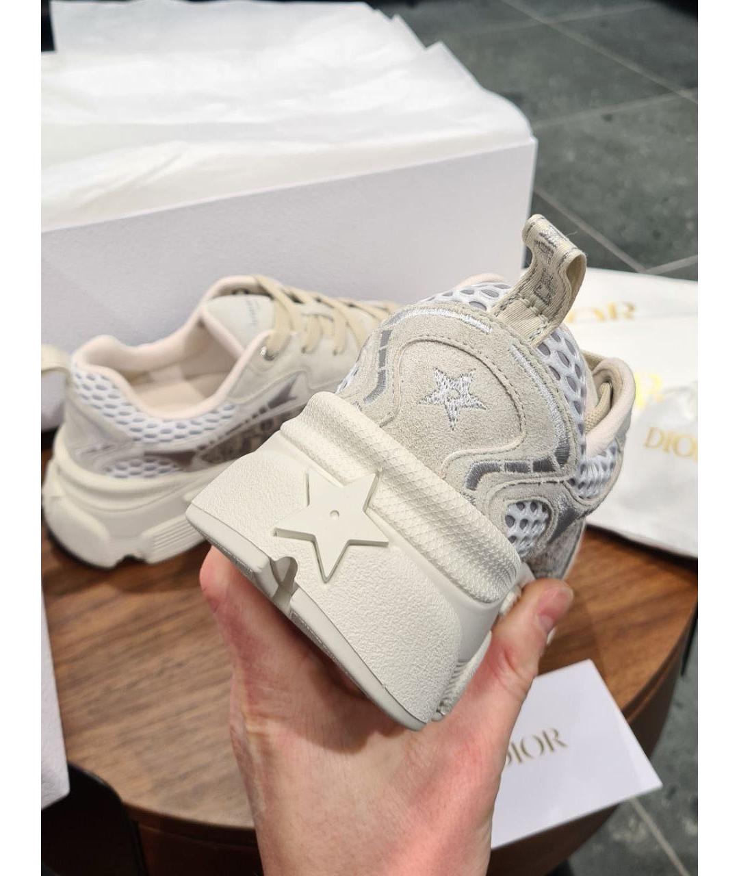 CHRISTIAN DIOR Белые текстильные кроссовки, фото 7
