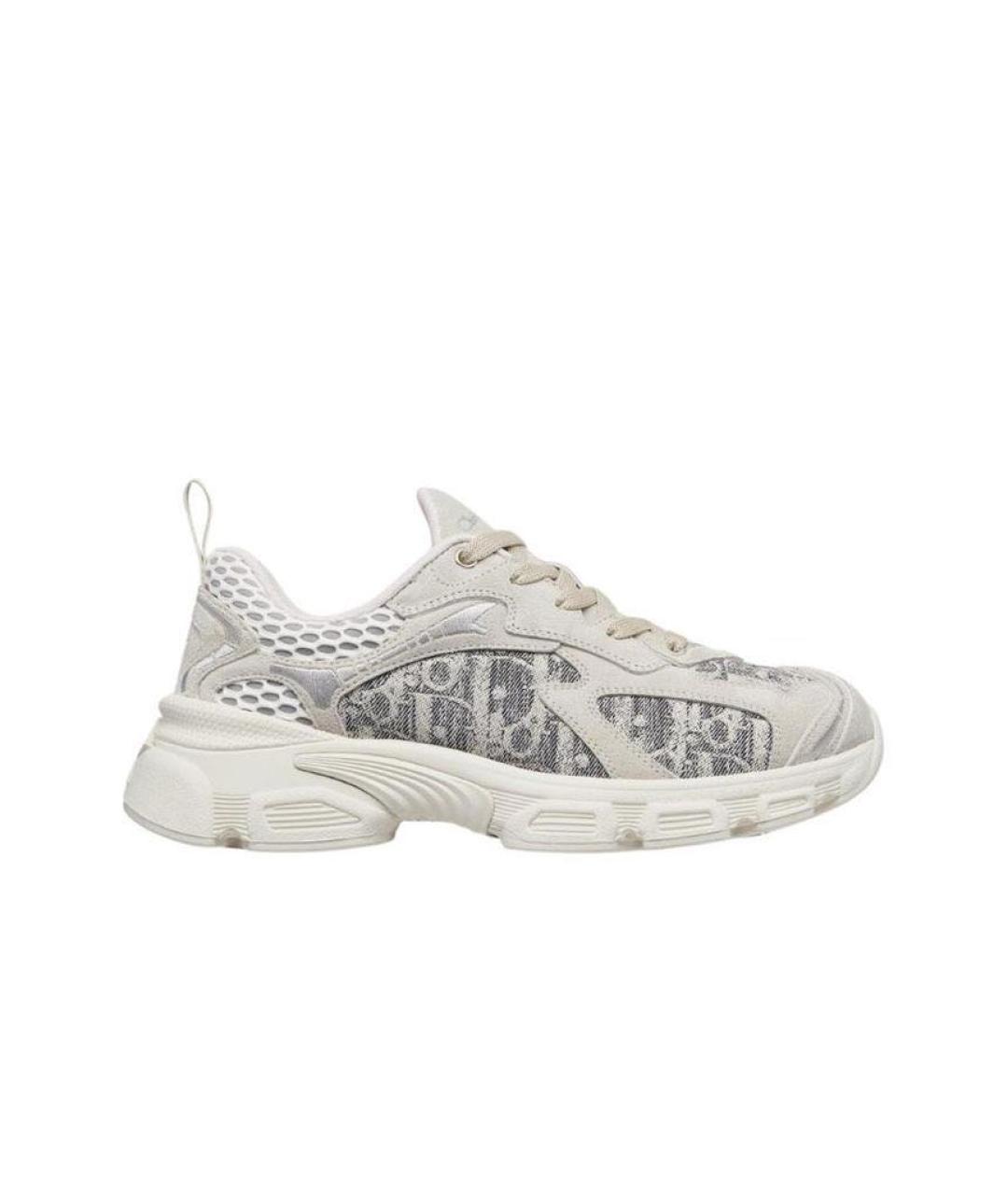 CHRISTIAN DIOR Белые текстильные кроссовки, фото 1