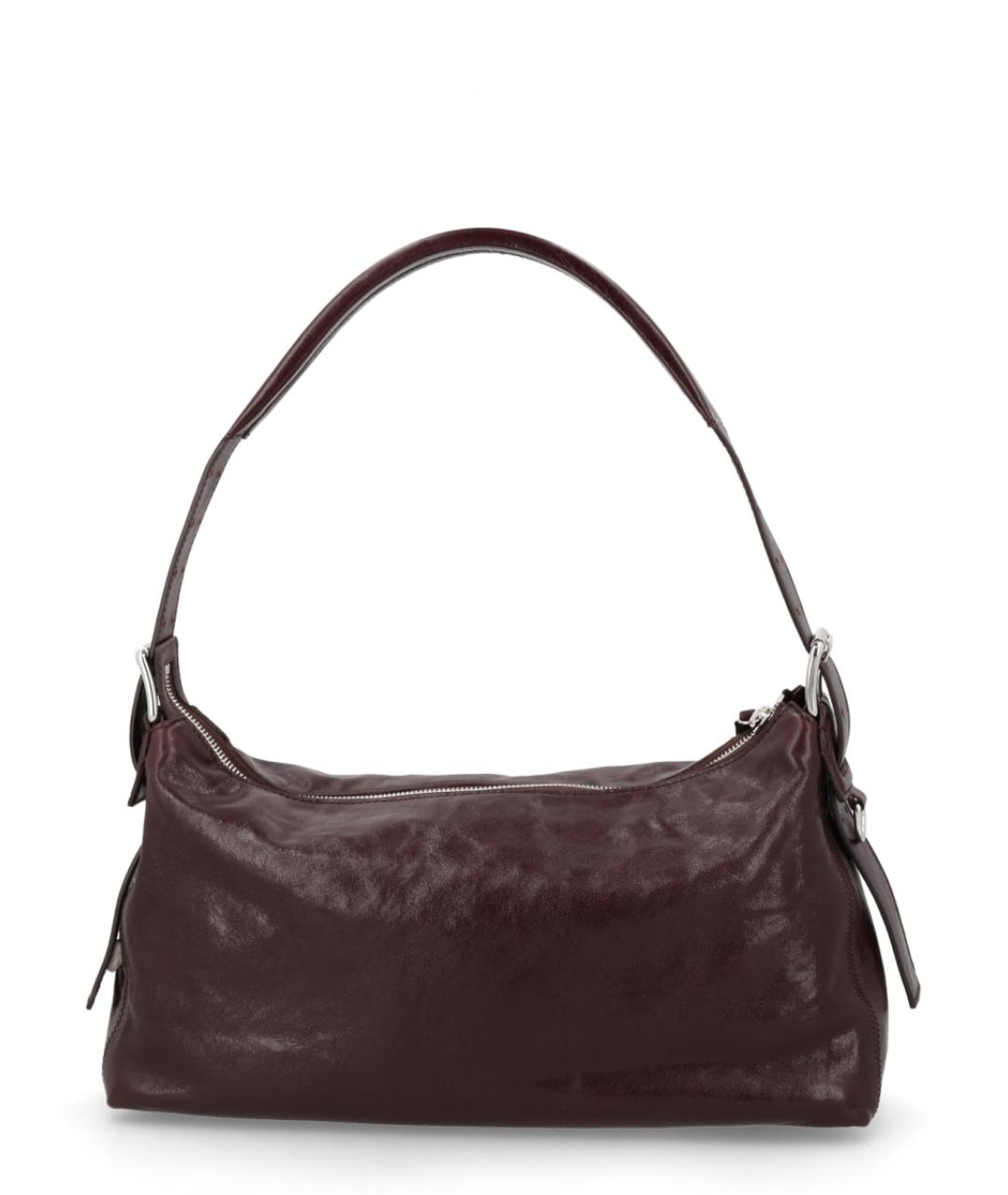 LEMAIRE Бордовая кожаная сумка через плечо, фото 3