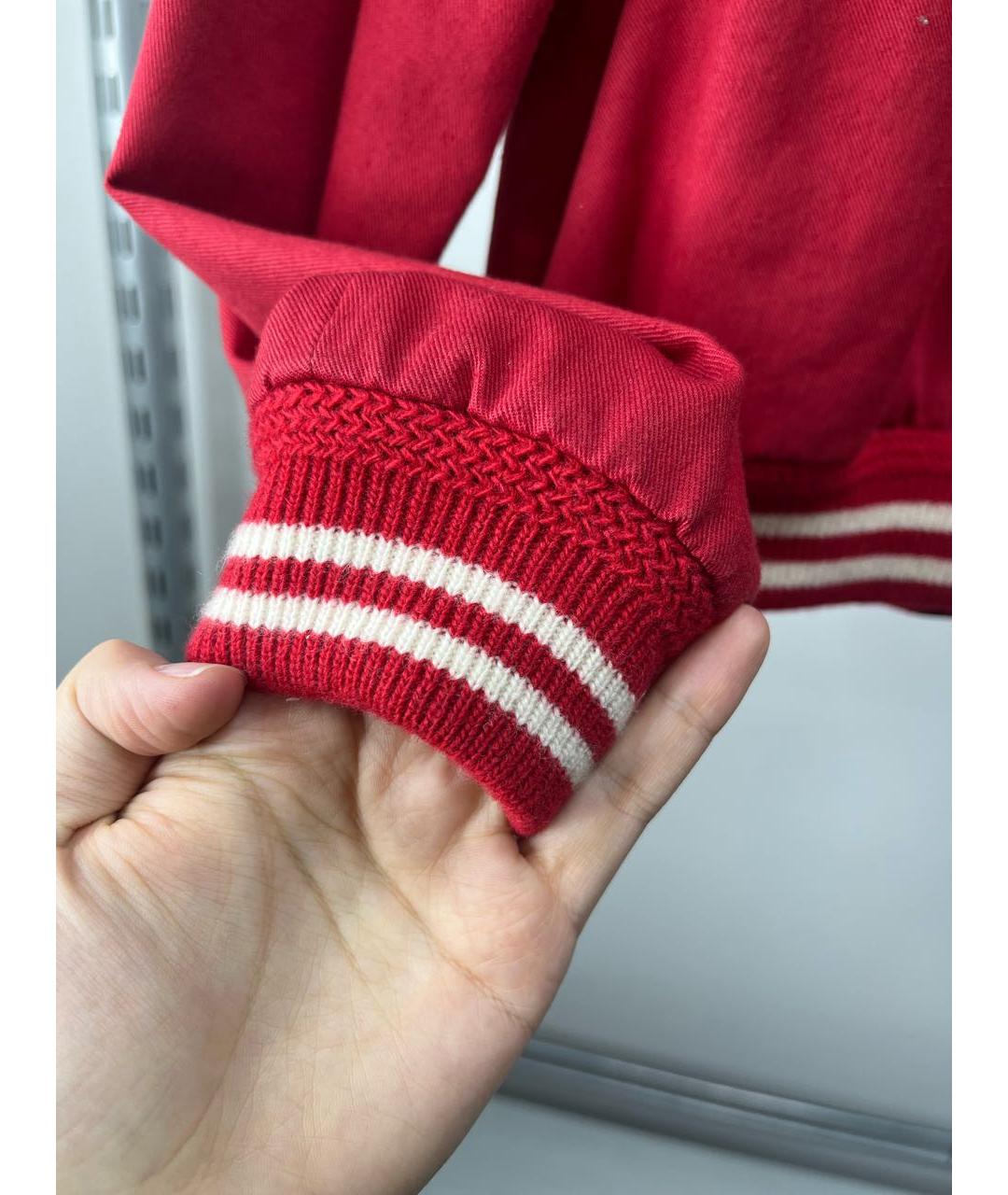 SAINT LAURENT Красная хлопковая куртка, фото 6