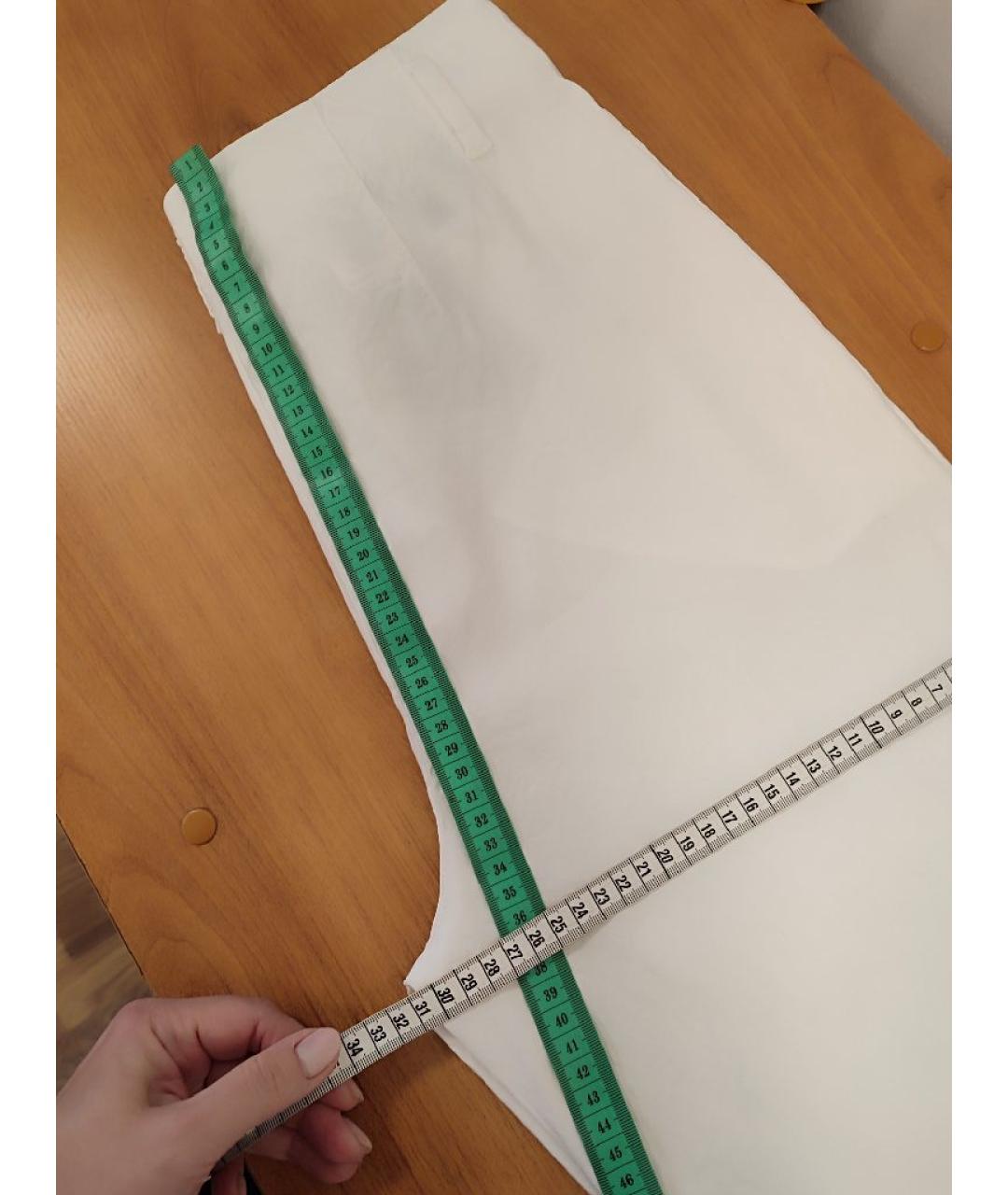 HUGO BOSS Белые льняные брюки широкие, фото 8