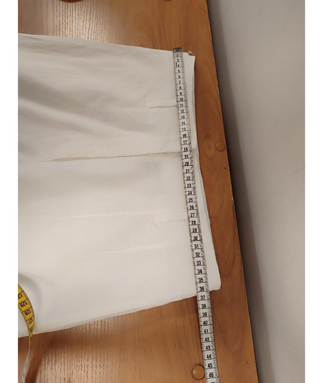 HUGO BOSS Белые льняные брюки широкие, фото 7