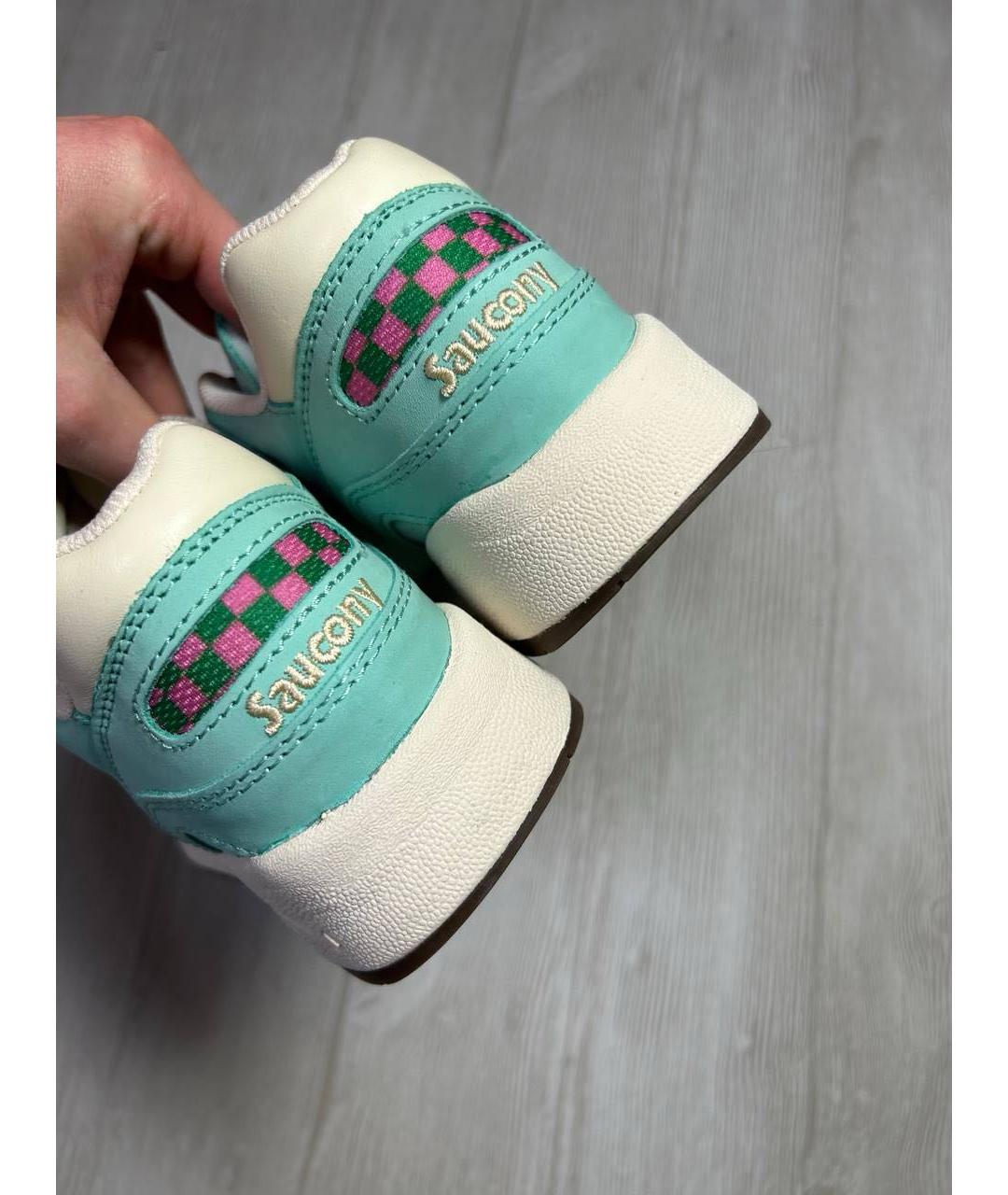 SAUCONY Бирюзовые низкие кроссовки / кеды, фото 5