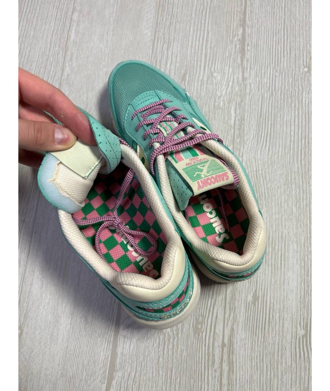 SAUCONY Бирюзовые низкие кроссовки / кеды, фото 6
