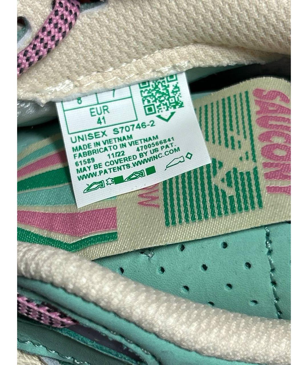 SAUCONY Бирюзовые низкие кроссовки / кеды, фото 8