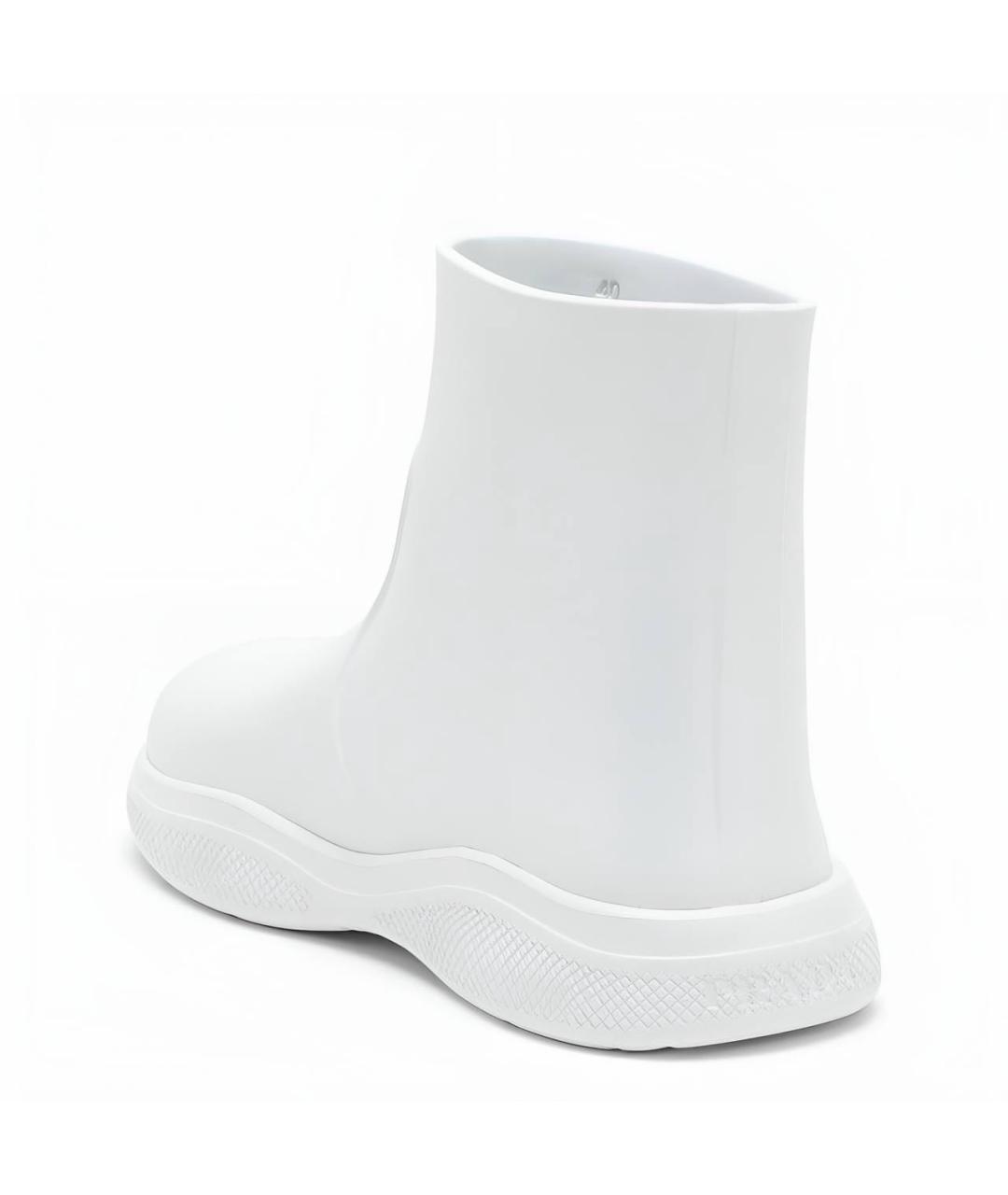 PRADA Белые резиновые сапоги, фото 3