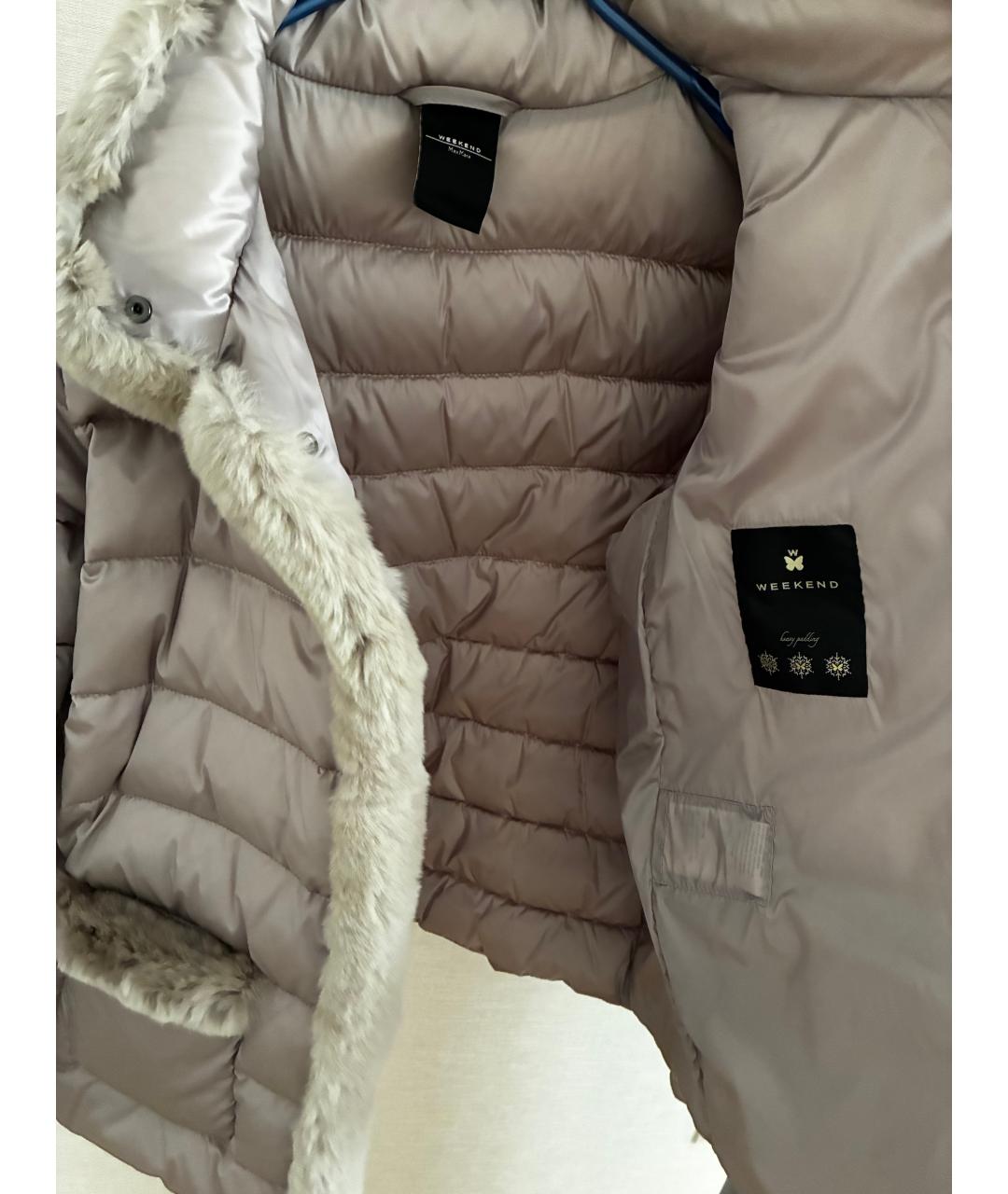 WEEKEND MAX MARA Бежевая полиэстеровая куртка, фото 4