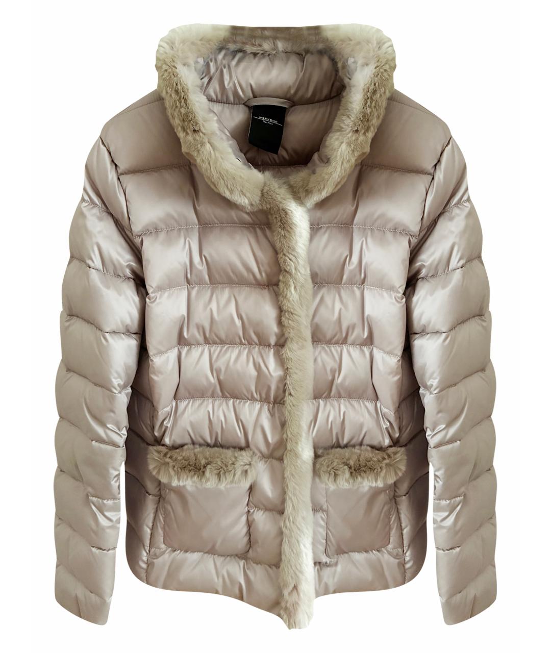 WEEKEND MAX MARA Бежевая полиэстеровая куртка, фото 1