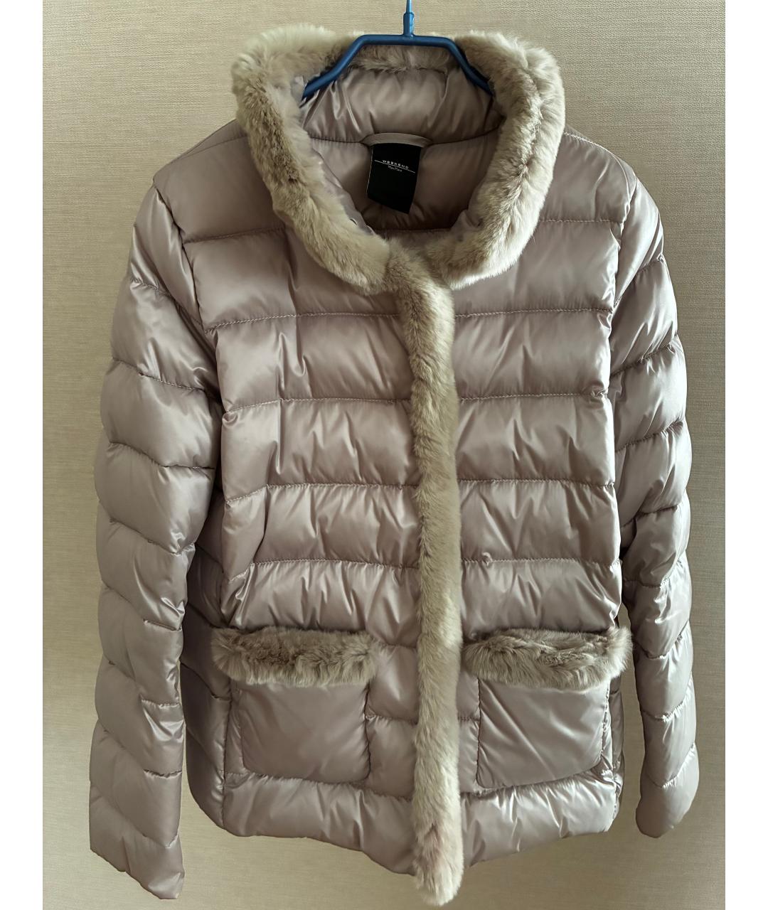 WEEKEND MAX MARA Бежевая полиэстеровая куртка, фото 8