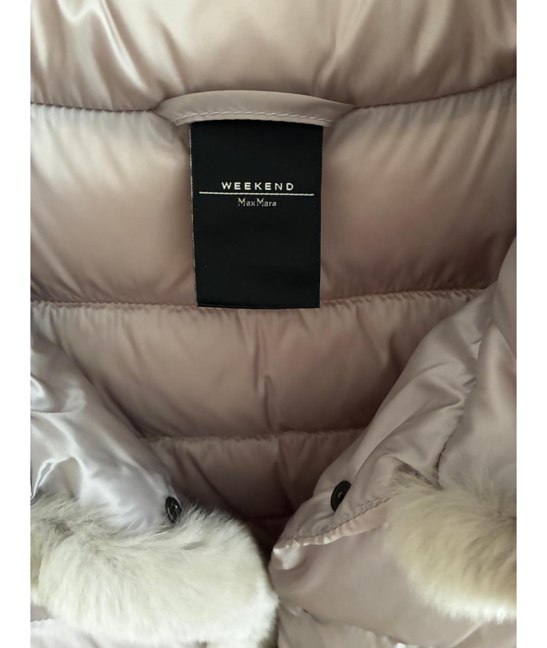 WEEKEND MAX MARA Бежевая полиэстеровая куртка, фото 3