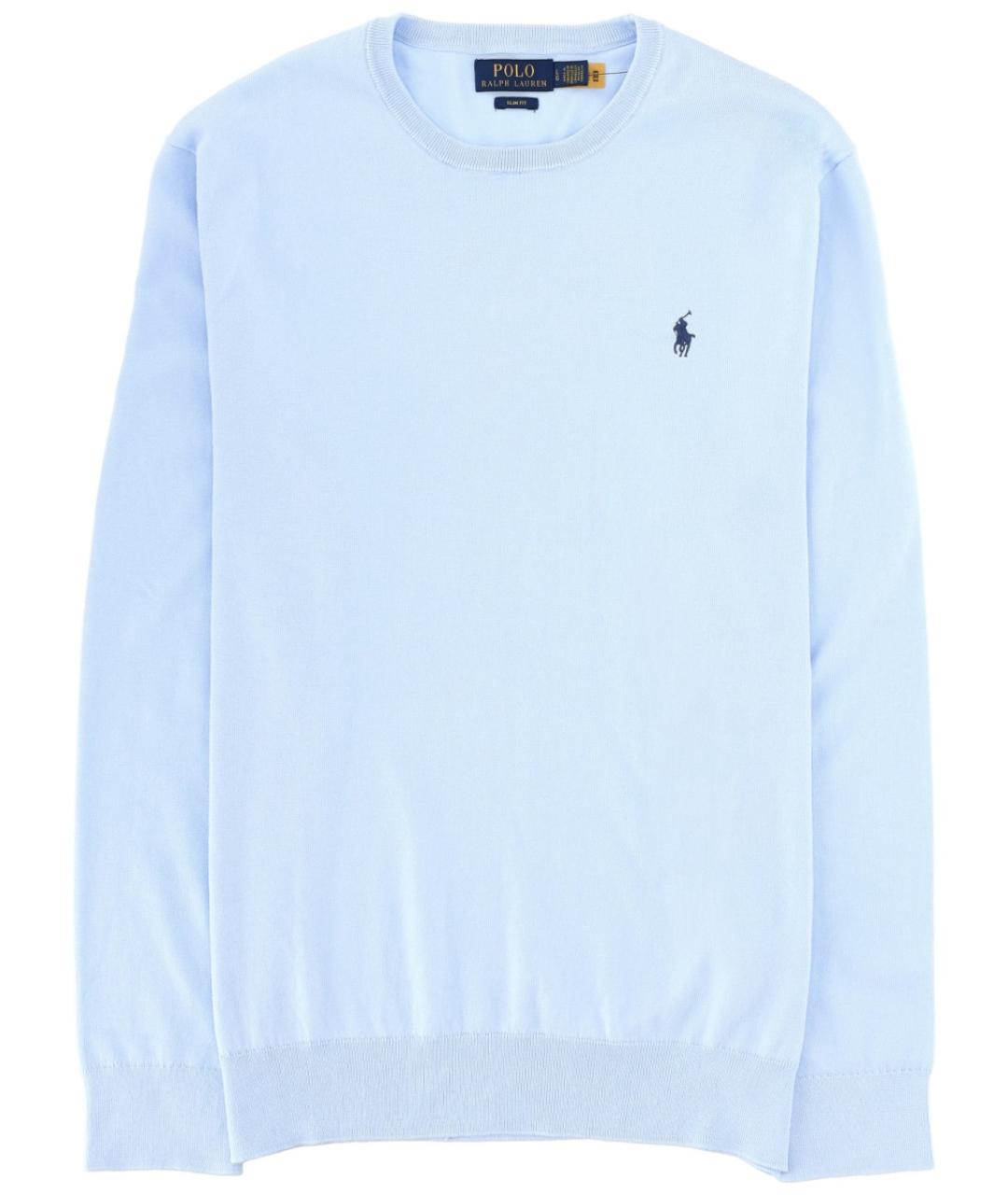 POLO RALPH LAUREN Синий хлопковый джемпер / свитер, фото 1