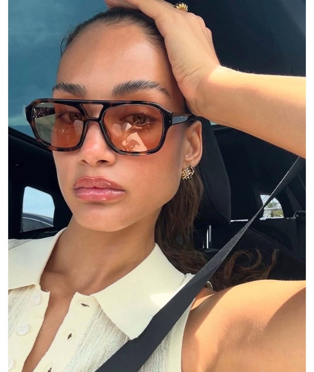 Vehla Коричневые пластиковые солнцезащитные очки, фото 8