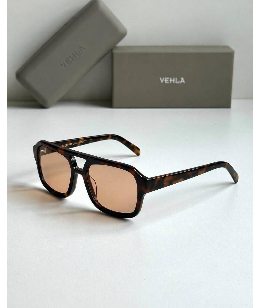 Vehla Коричневые пластиковые солнцезащитные очки, фото 5