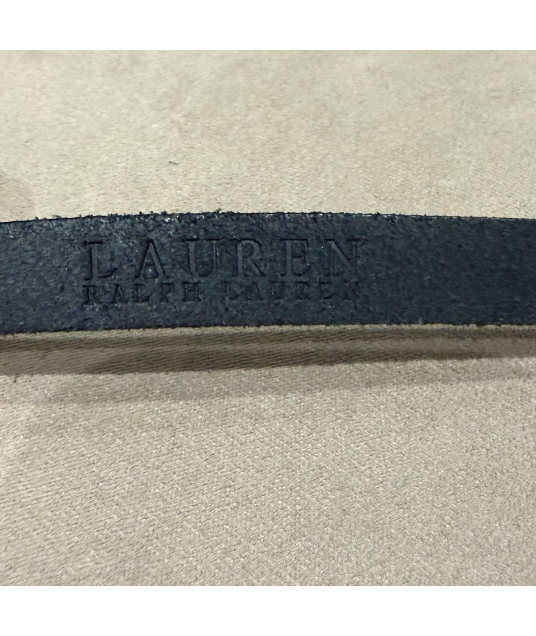 RALPH LAUREN Черный кожаный ремень, фото 3