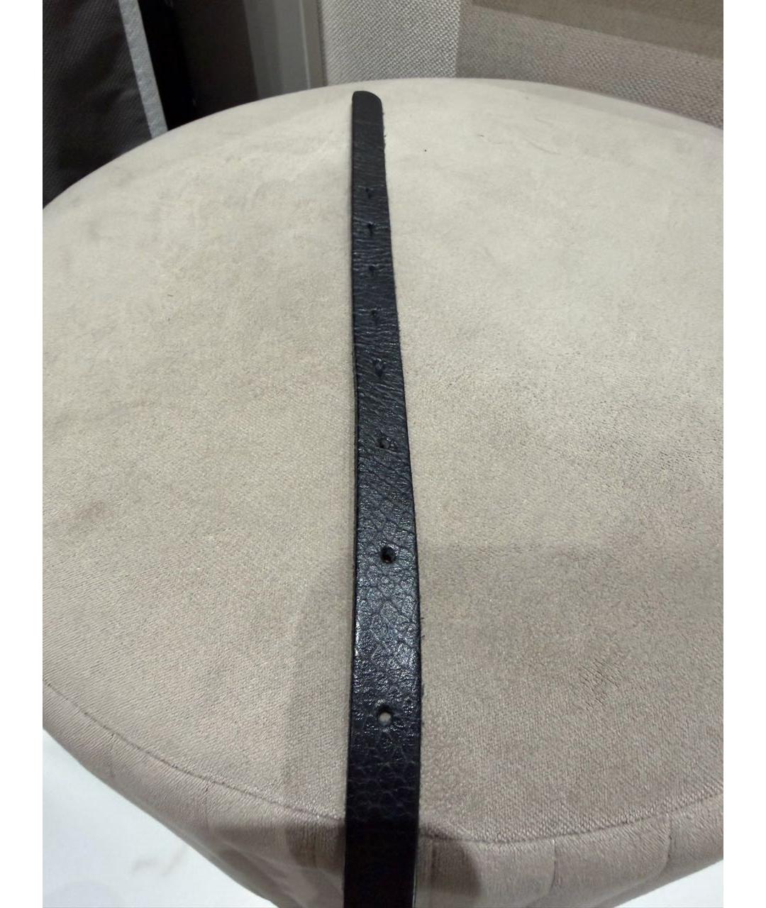 RALPH LAUREN Черный кожаный ремень, фото 5