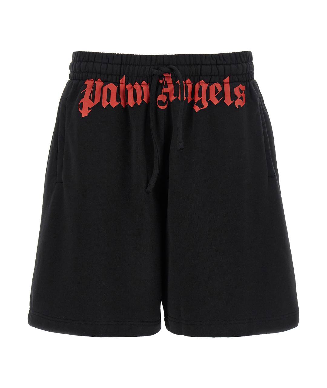 PALM ANGELS Черные хлопковые шорты, фото 1