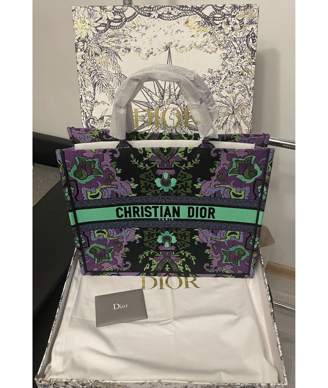 CHRISTIAN DIOR Мульти жаккардовая сумка тоут, фото 5