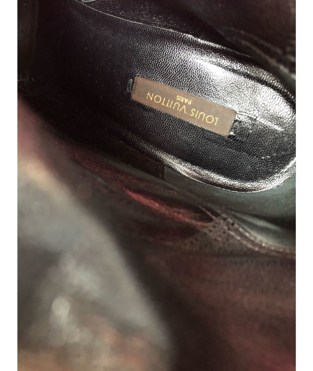 LOUIS VUITTON PRE-OWNED Черные кожаные сапоги, фото 7