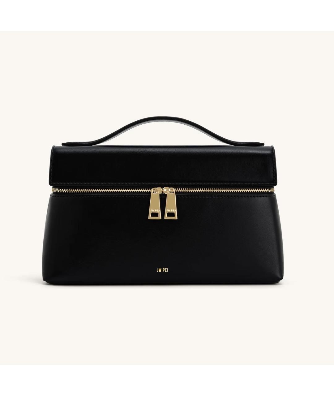 JW PEI Черная сумка с короткими ручками из искусственной кожи, фото 7
