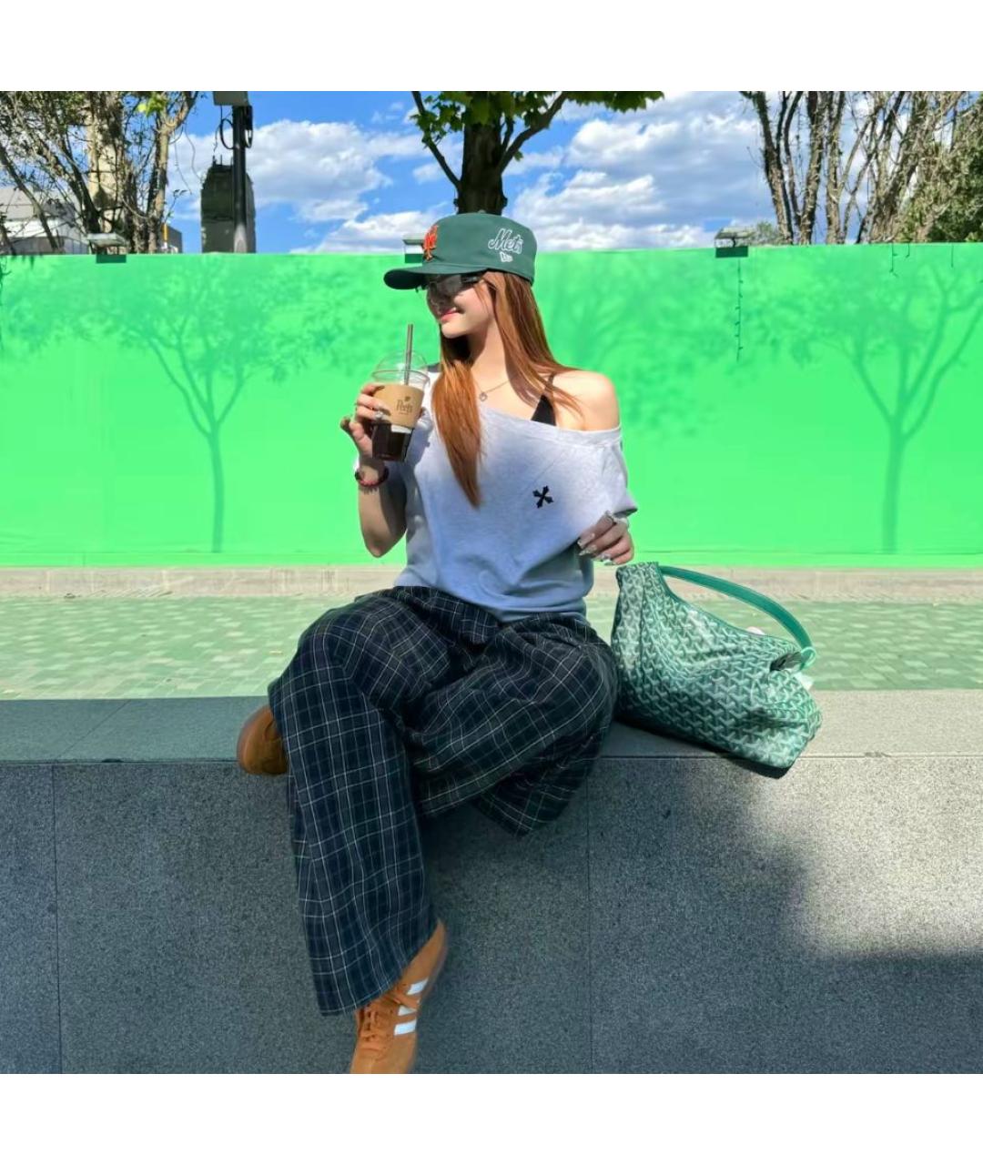 GOYARD Зеленая сумка с короткими ручками, фото 3