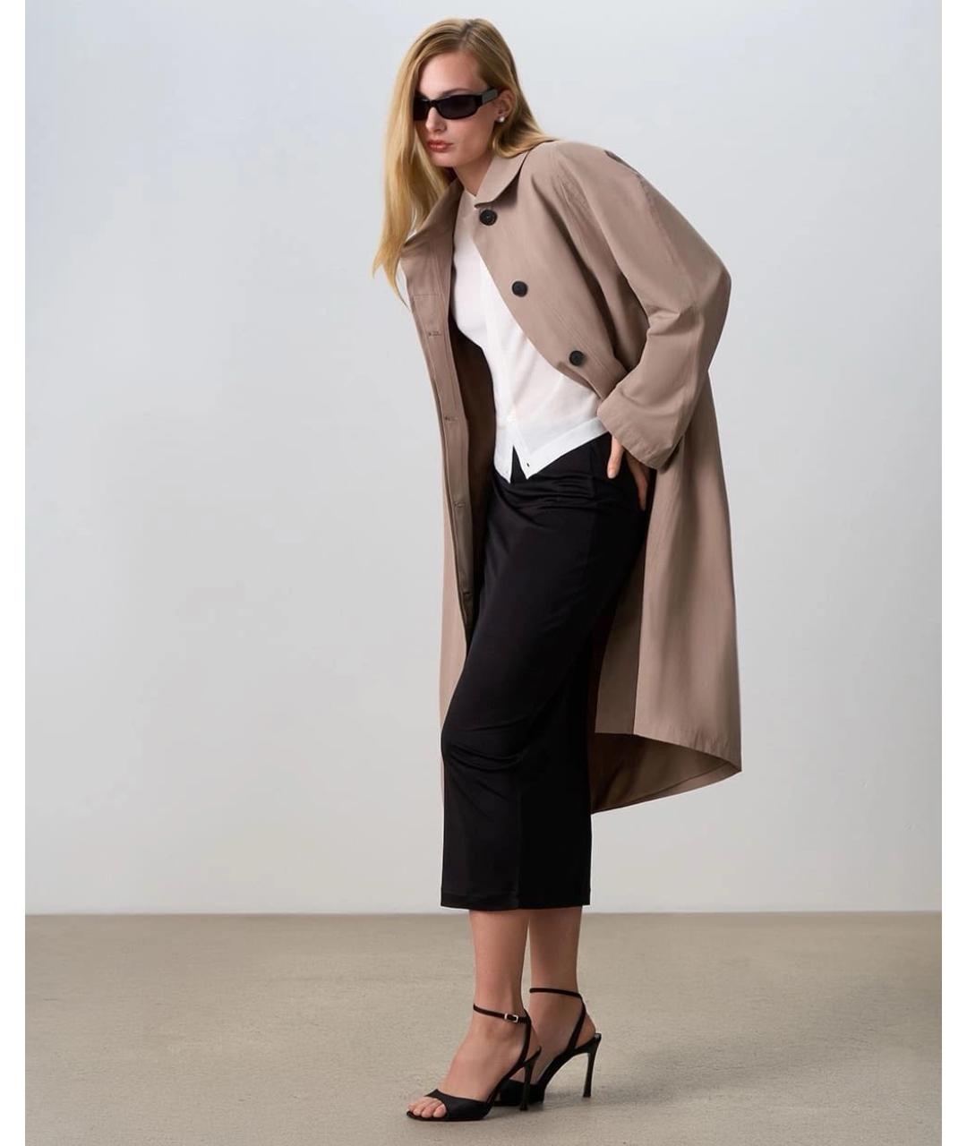 PERVERT Черная шелковая юбка миди, фото 5