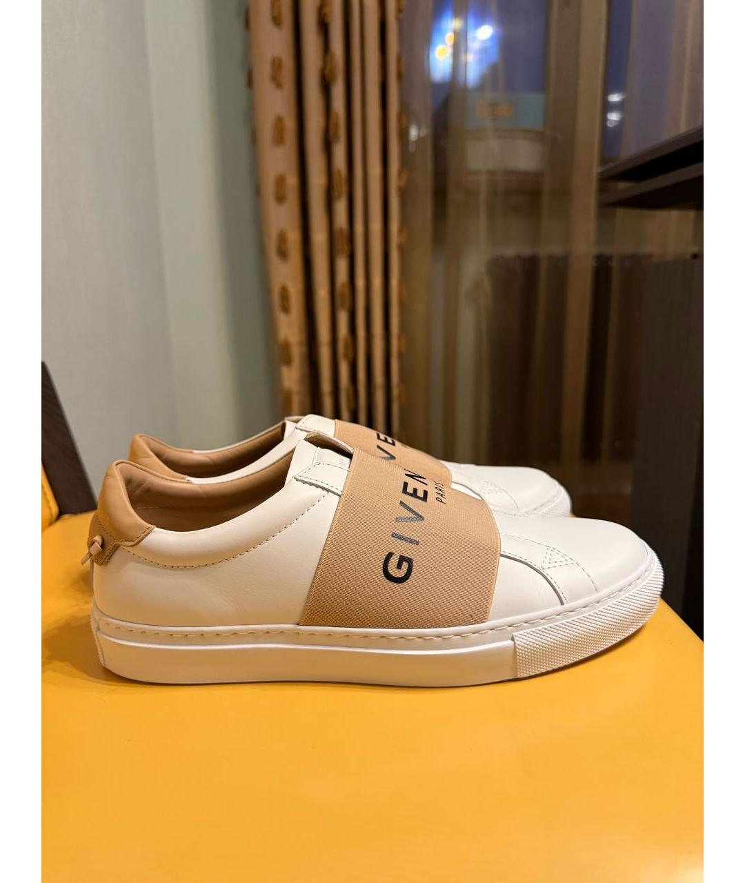 GIVENCHY Белые кожаные слипоны, фото 7