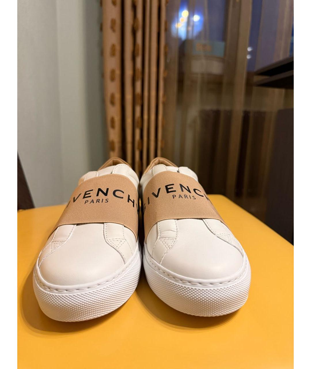 GIVENCHY Белые кожаные слипоны, фото 2