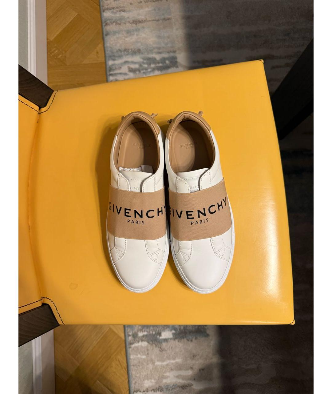 GIVENCHY Белые кожаные слипоны, фото 3